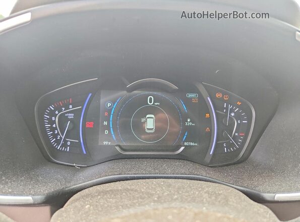 5NMS33AD1LH306468 2020 HYUNDAI SANTA White Instrument cluster view