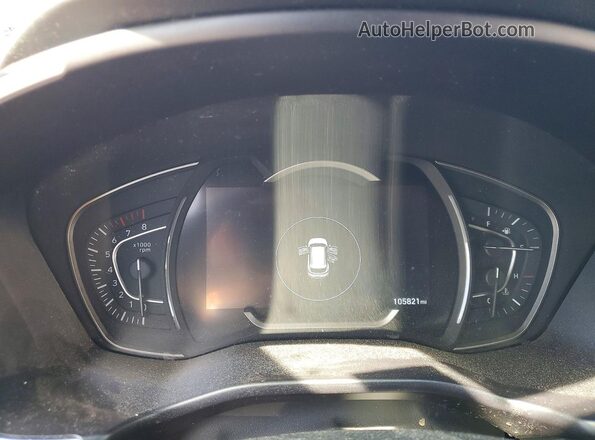 5NMS33AD2KH027612 2019 HYUNDAI SANTA Charcoal Instrument cluster view