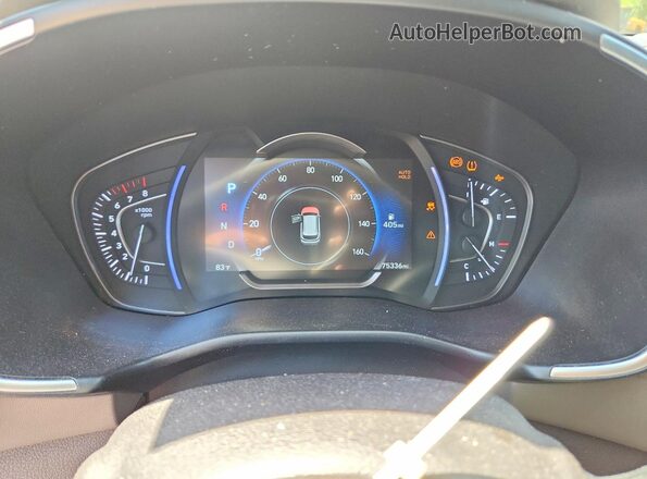 5NMS33AD2LH190651 2020 HYUNDAI SANTA Серебряный Вид щитка приборов