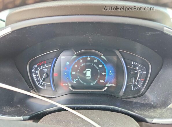 5NMS33AD3LH241834 2020 HYUNDAI SANTA Blue Սարքավորումների վահանակի տեսք