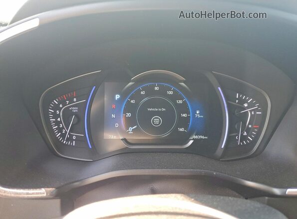 5NMS33AD4KH035467 2019 HYUNDAI SANTA White ხელსაწყოთა პანელის ხედი