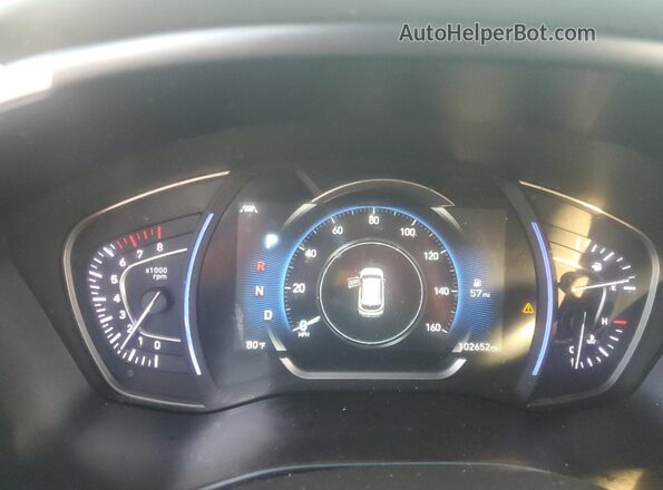 5NMS33AD4KH038403 2019 HYUNDAI SANTA Orange Instrument cluster view