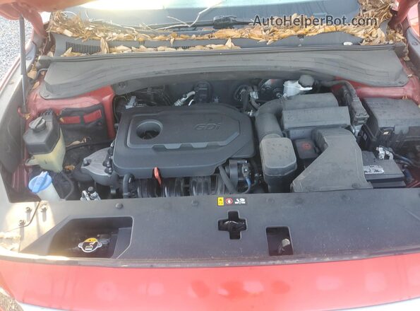 5NMS33AD4KH038403 2019 HYUNDAI SANTA Orange Engine compartment view