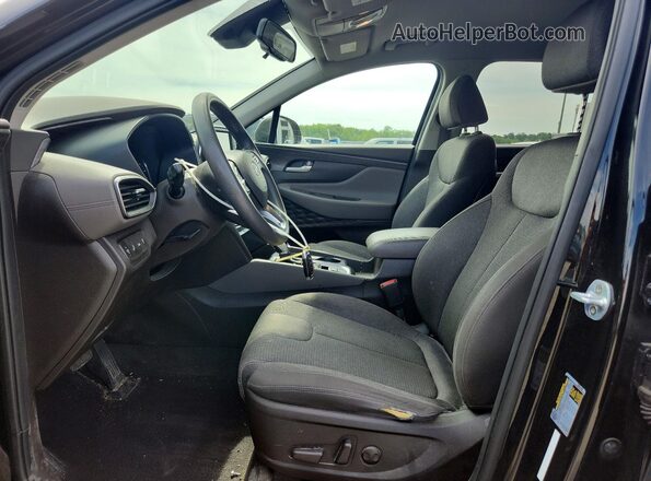 5NMS33AD4KH101922 2019 HYUNDAI SANTA Black წინა სალონის ხედი