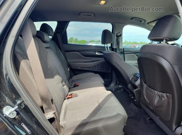 5NMS33AD4KH101922 2019 HYUNDAI SANTA Black უკანა სალონის ხედი