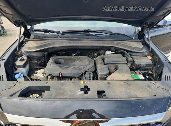 5NMS33AD4KH101922 2019 HYUNDAI SANTA Black ძრავის განყოფილების ხედი