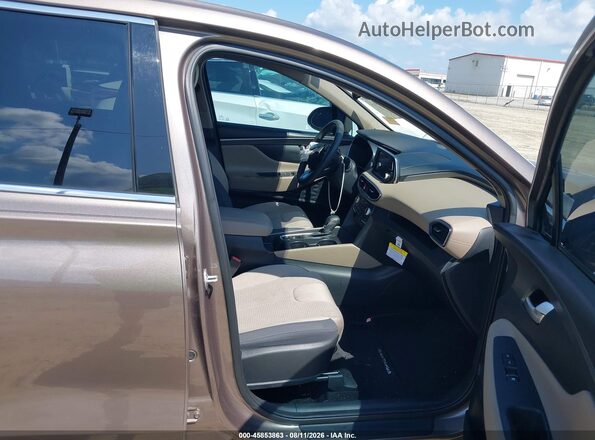 5NMS33AD4LH152872 2020 HYUNDAI SANTA FE Brown Widok wnętrza z przodu