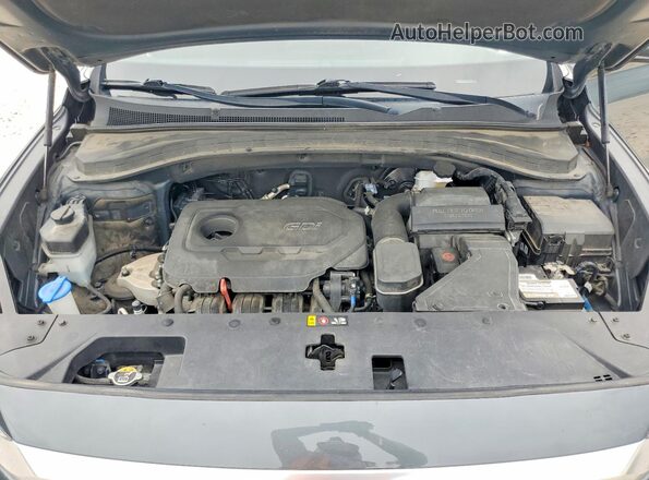 5NMS33AD4LH231801 2020 HYUNDAI SANTA Gray Widok komory silnika