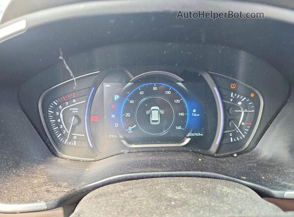 5NMS33AD4LH236822 2020 HYUNDAI SANTA Black ხელსაწყოთა პანელის ხედი