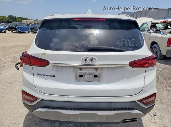 5NMS33AD5KH041780 2019 HYUNDAI SANTA White უკანა ხედი