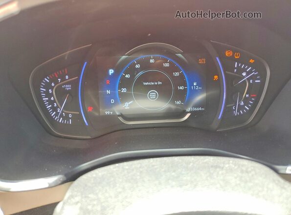 5NMS33AD5KH041780 2019 HYUNDAI SANTA White ხელსაწყოთა პანელის ხედი