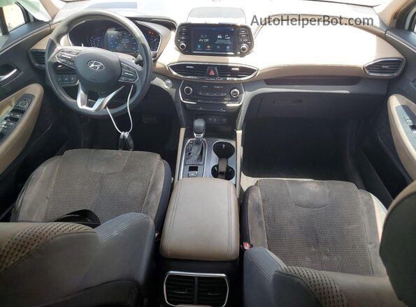 5NMS33AD5KH041780 2019 HYUNDAI SANTA White წინა პანელის ხედი
