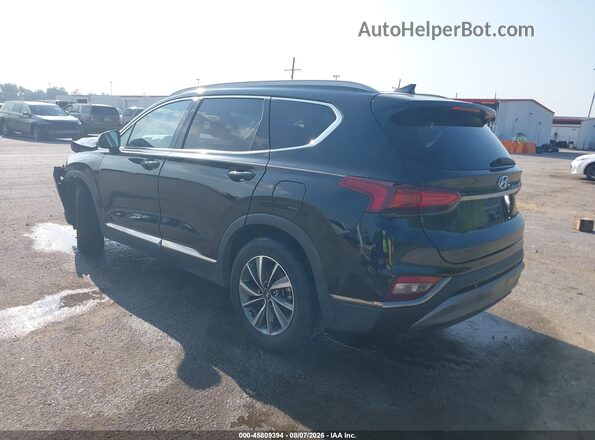 5NMS33AD5KH046011 2019 HYUNDAI SANTA FE Black უკანა მარცხენა