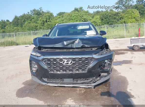 5NMS33AD5KH046011 2019 HYUNDAI SANTA FE Black ხელსაწყოთა პანელის ხედი