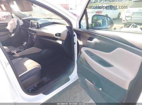 5NMS33AD6KH004589 2019 HYUNDAI SANTA FE White Սալոնի դիմացի տեսք