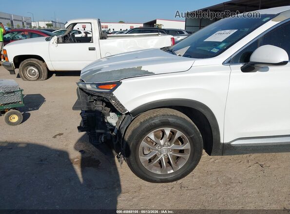 5NMS33AD6KH004589 2019 HYUNDAI SANTA FE White Դիմացի տեսք