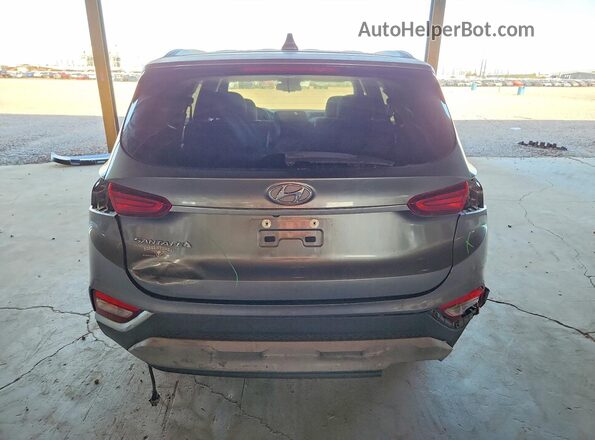 5NMS33AD6KH013390 2019 HYUNDAI SANTA Gray Вид ззаду