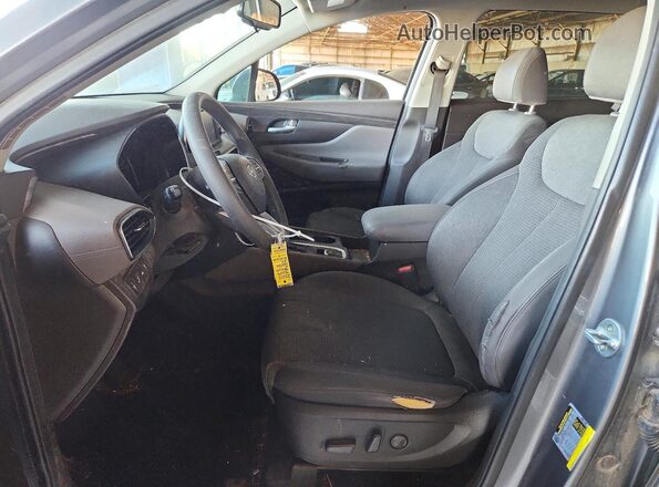 5NMS33AD6KH013390 2019 HYUNDAI SANTA Gray Вид салону спереду