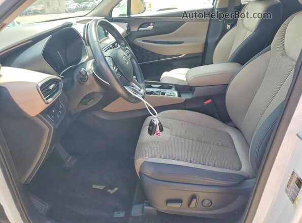 5NMS33AD6KH054747 2019 HYUNDAI SANTA Белый Вид салона спереди