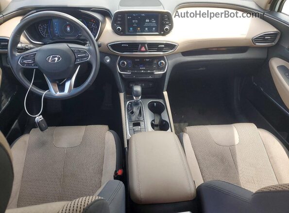 5NMS33AD6KH054747 2019 HYUNDAI SANTA Белый Вид панели приборов