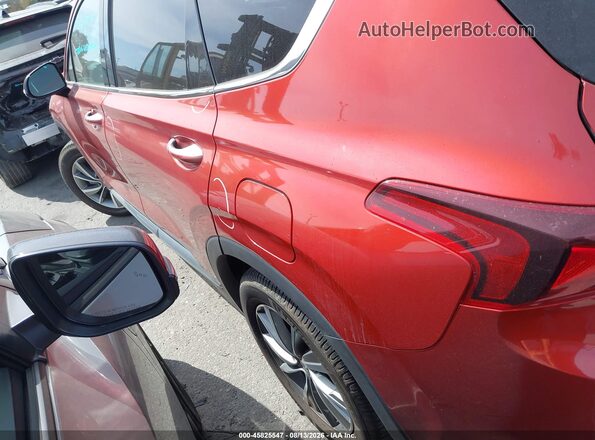 5NMS33AD6LH185050 2020 HYUNDAI SANTA FE Red Հետևի ձախ