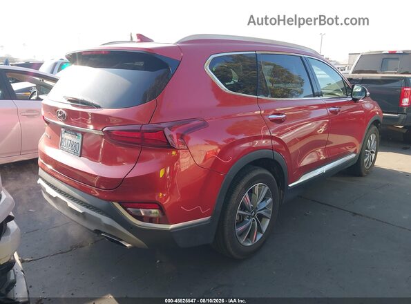 5NMS33AD6LH185050 2020 HYUNDAI SANTA FE Red Հետևի աջ