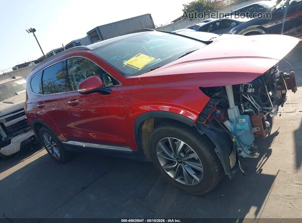 5NMS33AD6LH185050 2020 HYUNDAI SANTA FE Red Սալոնի 360 աստիճան տեսք
