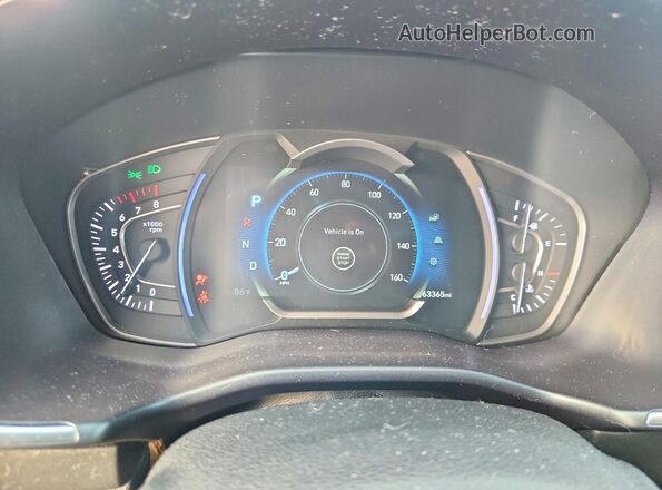 5NMS33AD6LH196176 2020 HYUNDAI SANTA Gold Instrument cluster view