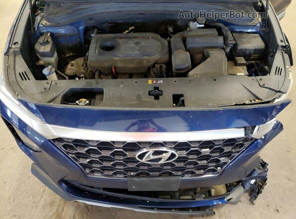 5NMS33AD6LH197084 2020 HYUNDAI SANTA Blue Widok komory silnika