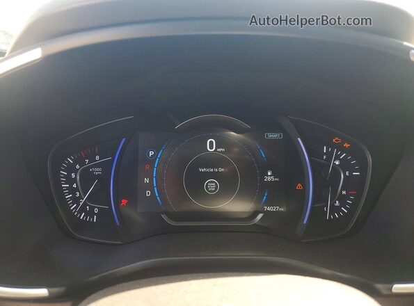 5NMS33AD6LH199286 2020 HYUNDAI SANTA White Vista del cuadro de instrumentos
