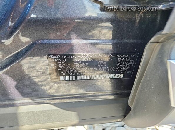5NMS33AD6LH253220 2020 HYUNDAI SANTA Charcoal Widok naklejki z numerem VIN