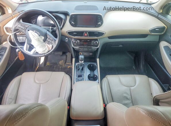 5NMS33AD7KH007047 2019 HYUNDAI SANTA Black წინა პანელის ხედი