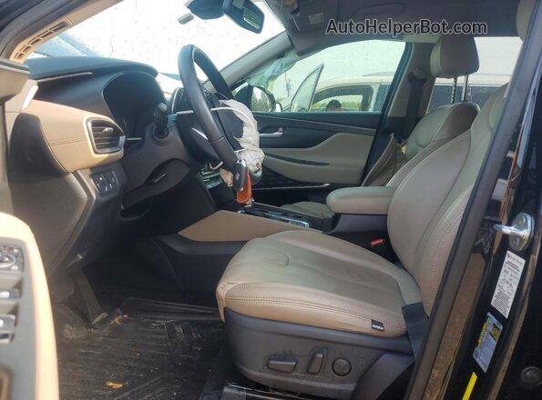 5NMS33AD7KH007047 2019 HYUNDAI SANTA Black წინა სალონის ხედი