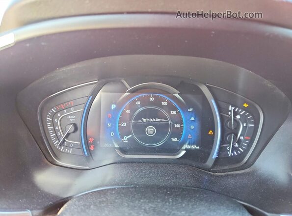 5NMS33AD7KH121176 2019 HYUNDAI SANTA Red ხელსაწყოთა პანელის ხედი
