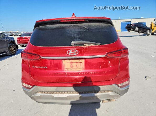 5NMS33AD7KH121176 2019 HYUNDAI SANTA Red უკანა ხედი