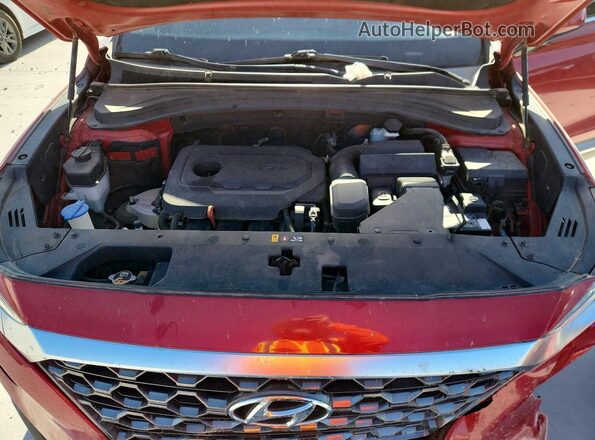 5NMS33AD7KH121176 2019 HYUNDAI SANTA Red ძრავის განყოფილების ხედი