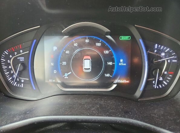 5NMS33AD8KH021510 2019 HYUNDAI SANTA Red Vista del cuadro de instrumentos