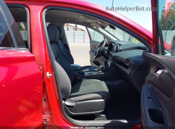 5NMS33AD8LH226844 2020 HYUNDAI SANTA FE Red Front interior view