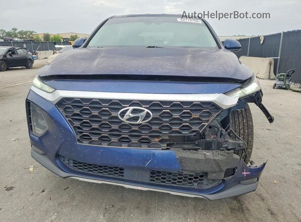 5NMS33AD9KH023864 2019 HYUNDAI SANTA Blue Widok z przodu