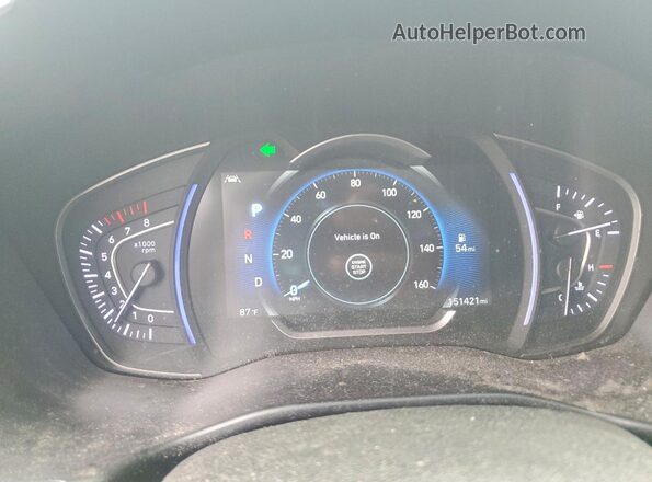 5NMS33AD9KH023864 2019 HYUNDAI SANTA Blue Widok zestawu wskaźników