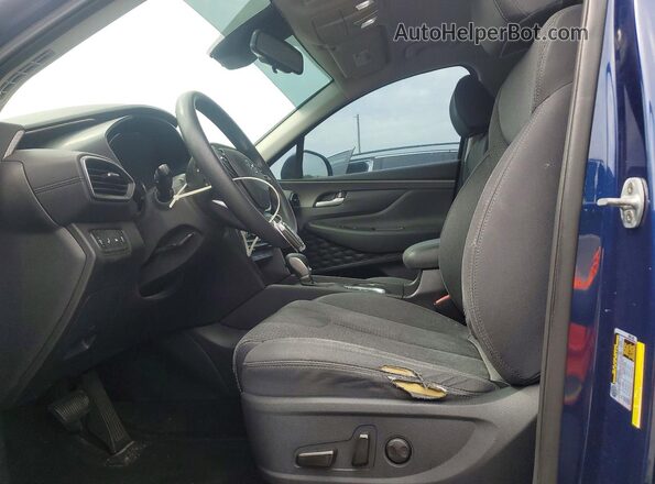 5NMS33AD9KH023864 2019 HYUNDAI SANTA Blue Widok wnętrza z przodu