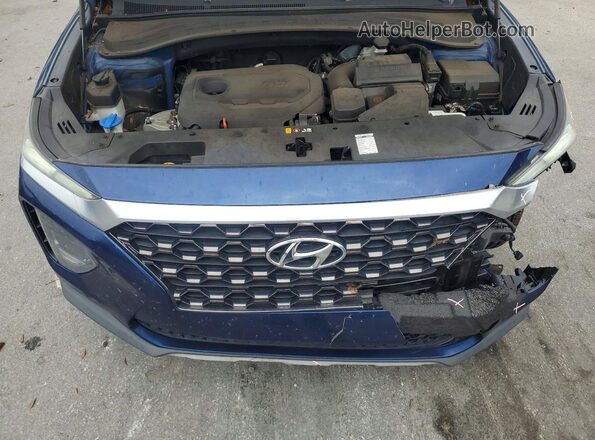 5NMS33AD9KH023864 2019 HYUNDAI SANTA Blue Widok komory silnika