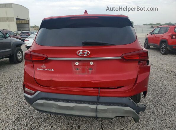 5NMS33ADXKH066657 2019 HYUNDAI SANTA Red Հետևի տեսք