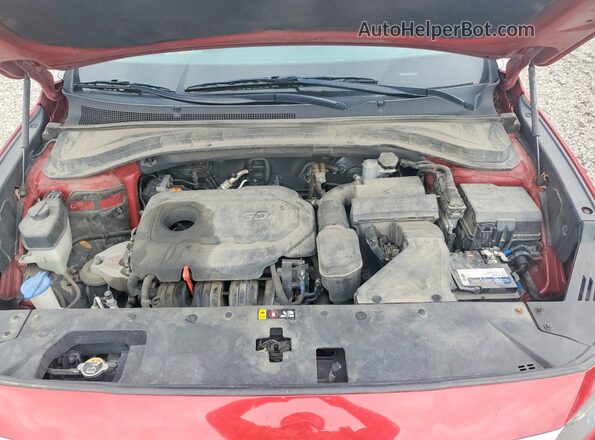5NMS33ADXKH066657 2019 HYUNDAI SANTA Red Շարժիչի բաժամունքի տեսք