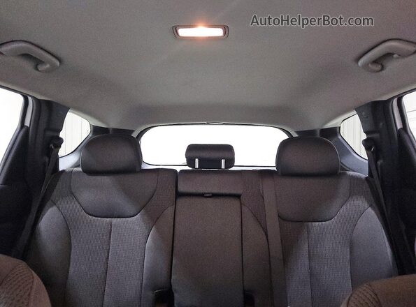 5NMS33ADXLH217966 2020 HYUNDAI SANTA White უკანა სავარძლების ხედი