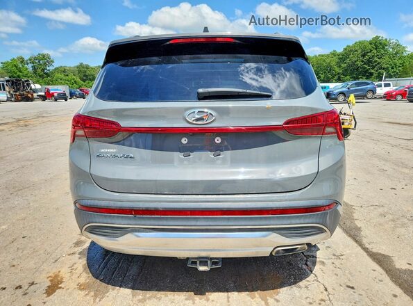 5NMS34AJ0NH474486 2022 HYUNDAI SANTA Gray უკანა ხედი
