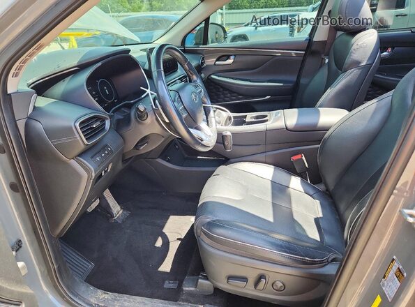 5NMS34AJ0NH474486 2022 HYUNDAI SANTA Gray წინა სალონის ხედი