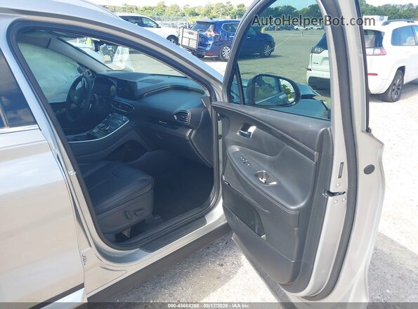 5NMS34AJ1PH612393 2023 HYUNDAI SANTA FE Gray Front interior view