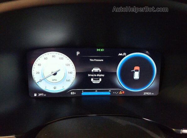 5NMS34AJ5PH577132 2023 HYUNDAI SANTA Красный Вид щитка приборов