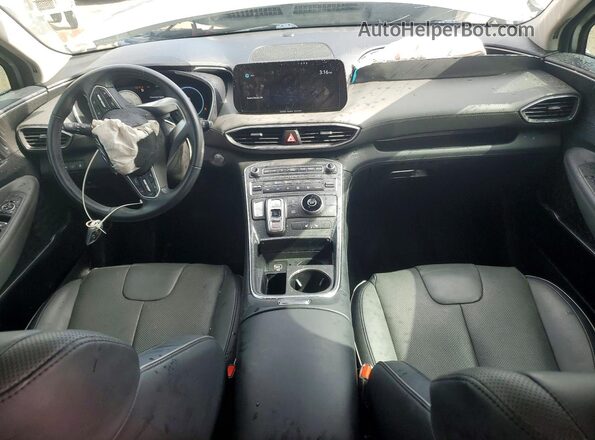 5NMS34AJ8MH311664 2021 HYUNDAI SANTA Gray Widok deski rozdzielczej